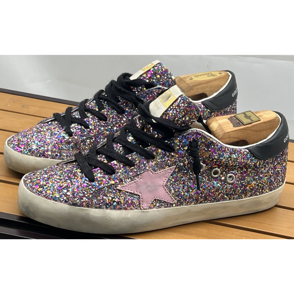 Golden Goose Super-Star Low Top Multi color Limited Edition Size 40 US 10 - Picture 1 of 16